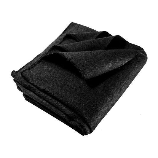 64" x 84" 4-lb. Warm Blanket with 80% Wool - Black