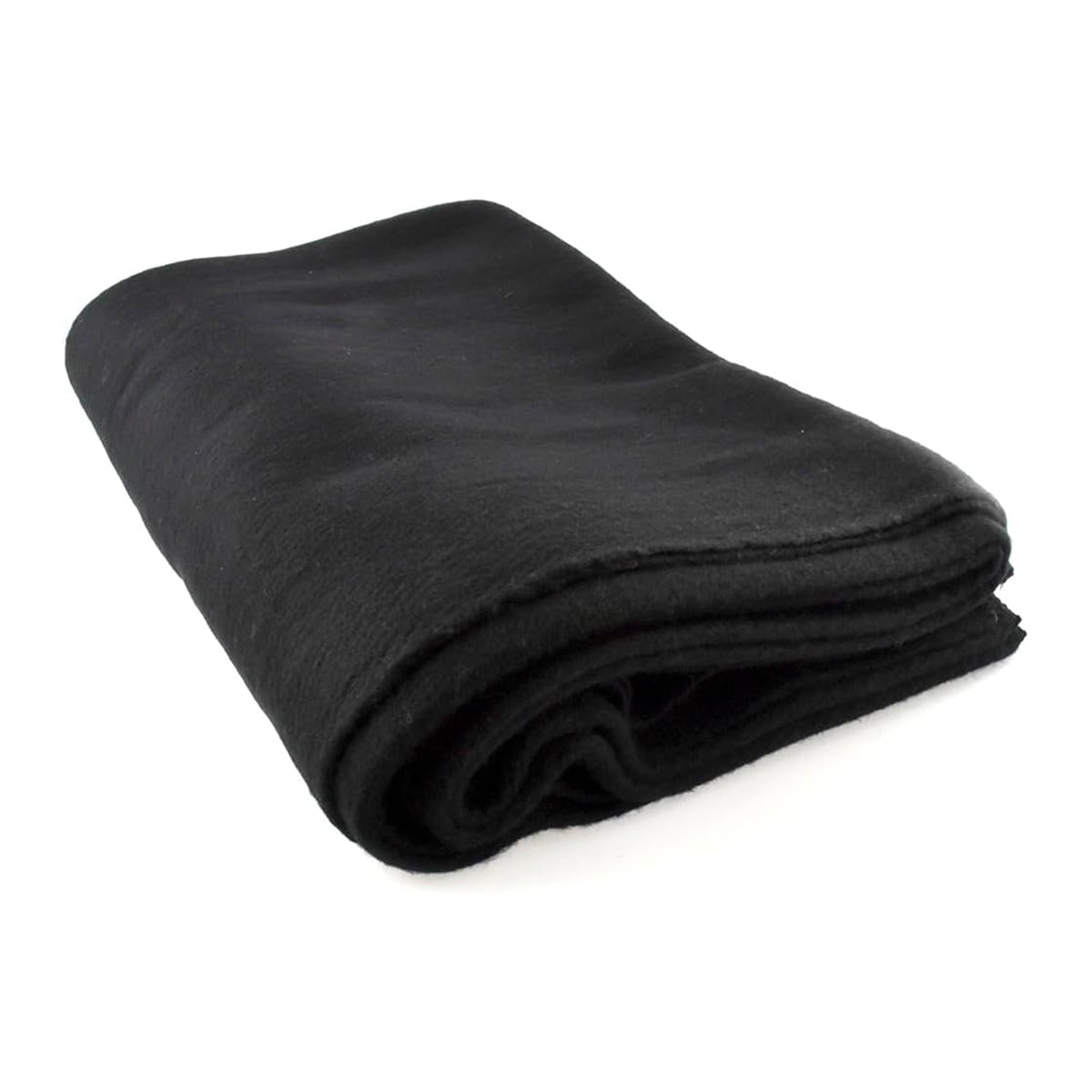 64" x 84" 4-lb. Warm Blanket with 80% Wool - Black
