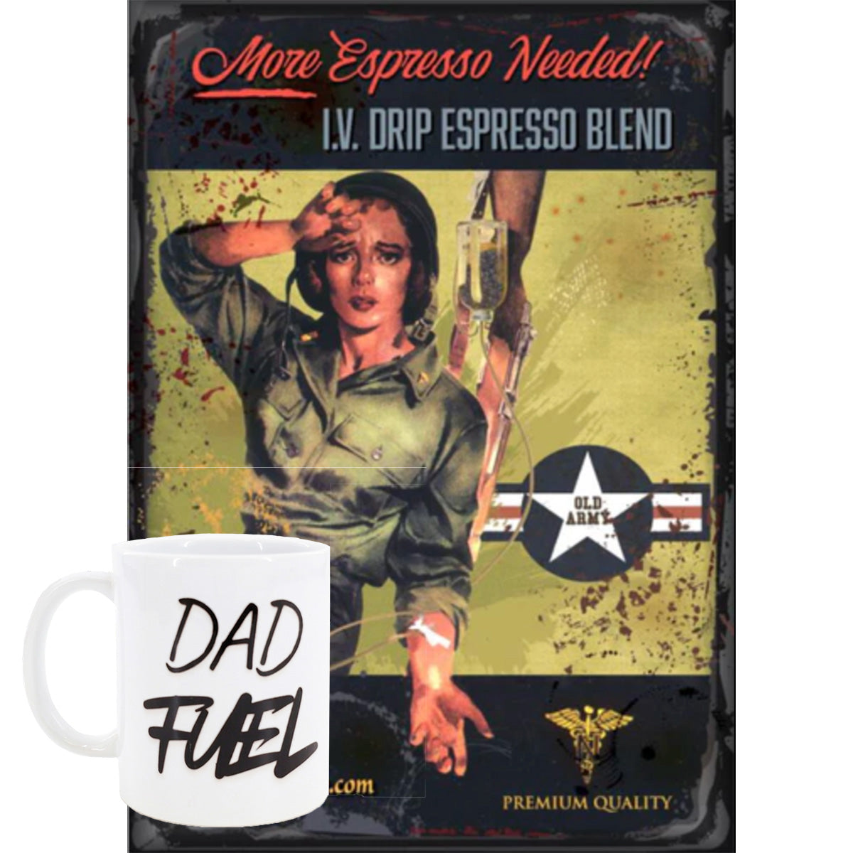 Combo OLD ARMY - Coffee. This brand pays tribute to historic military