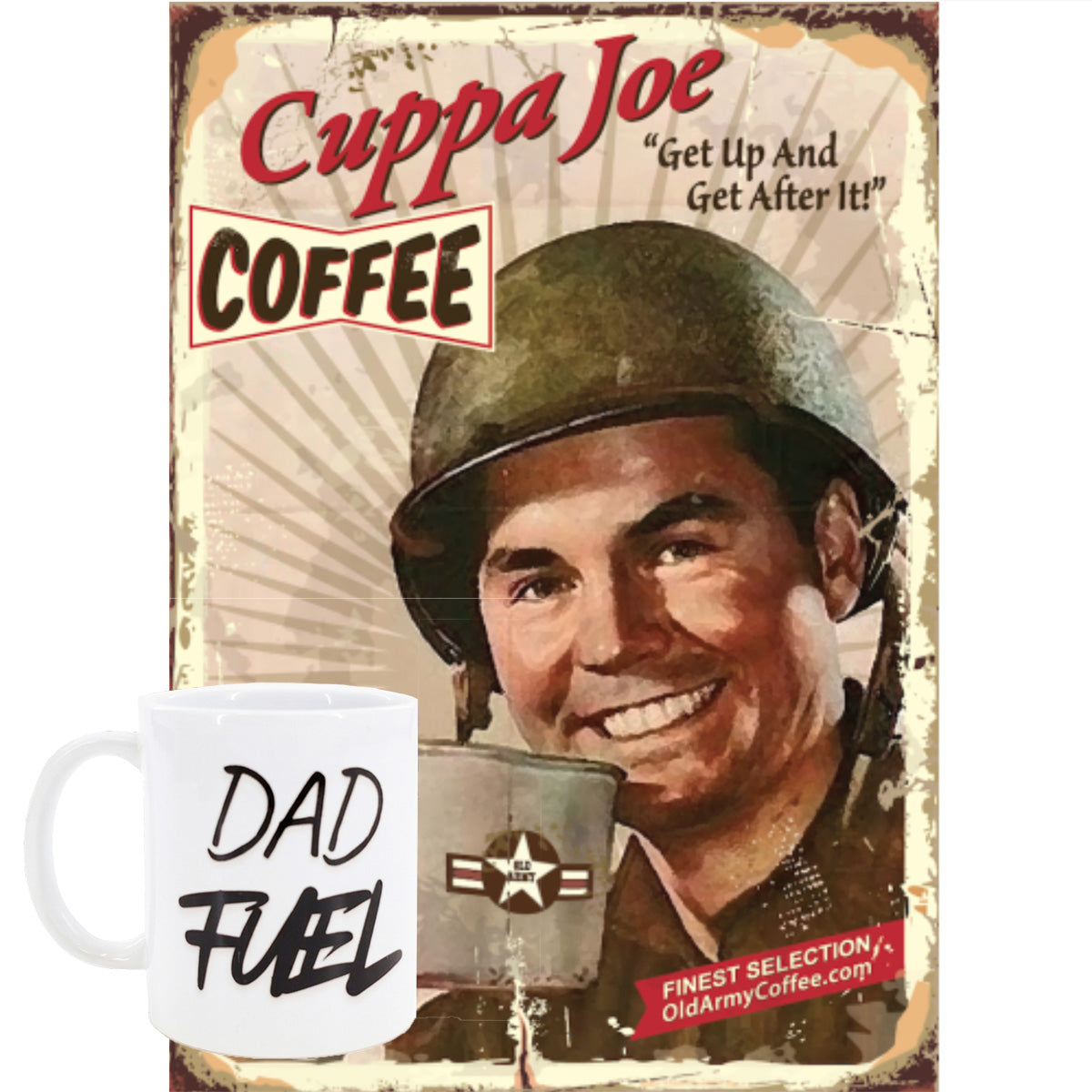 Combo OLD ARMY - Coffee. This brand pays tribute to historic military