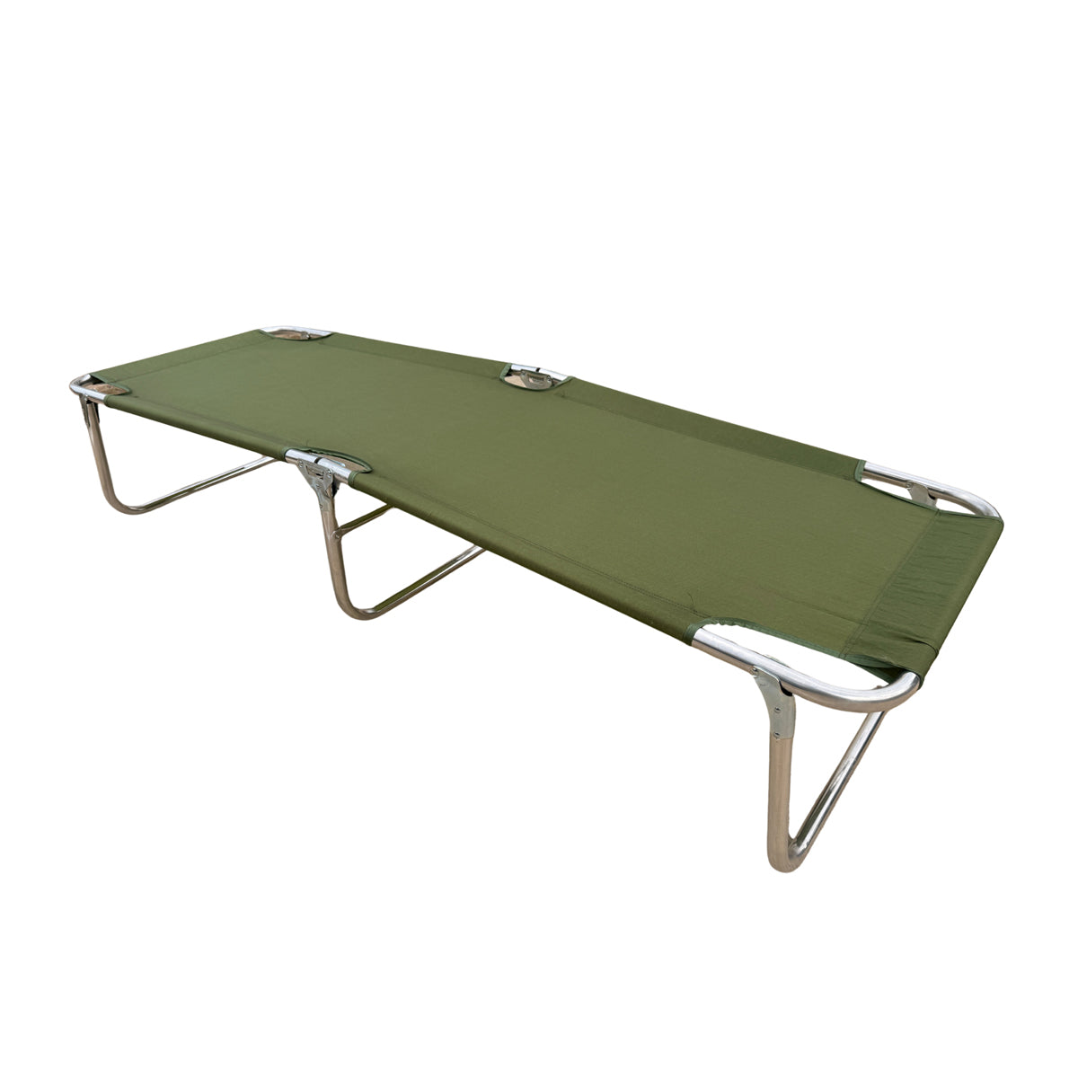 USGI Military Folding Cot. Heavy duty cotton or nylon duck fabric