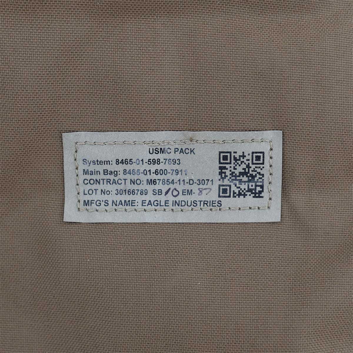 Current USMC FILBE Main Pack (only)