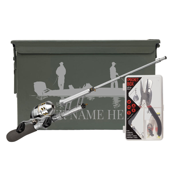custom engraved tackle box Fishing Combo Gift Set | Fat 50 Cal Ammo Can