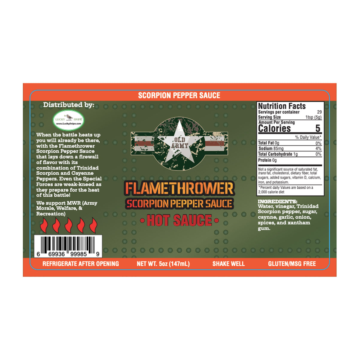 OLD ARMY - BBQ Sauce • Hot Sauce • Wing Sauce - Options!