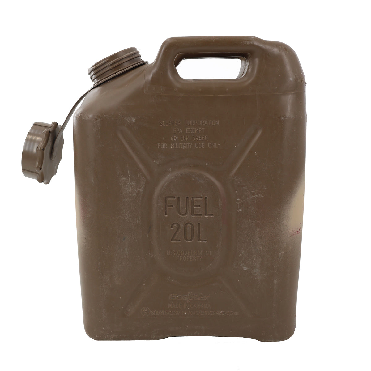 Gas Can U.S. Military Surplus 20 Liter - New Color: Brown
