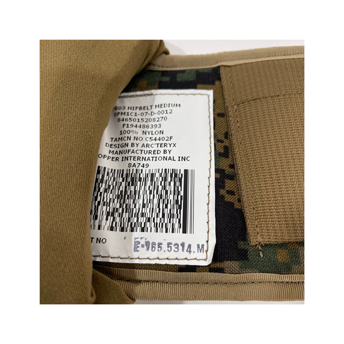 Waist Belt GEN 2 USMC ILBE MARPAT Arcteryx Main Pack - Previously Issued - NSN: 8465-01-520-8270