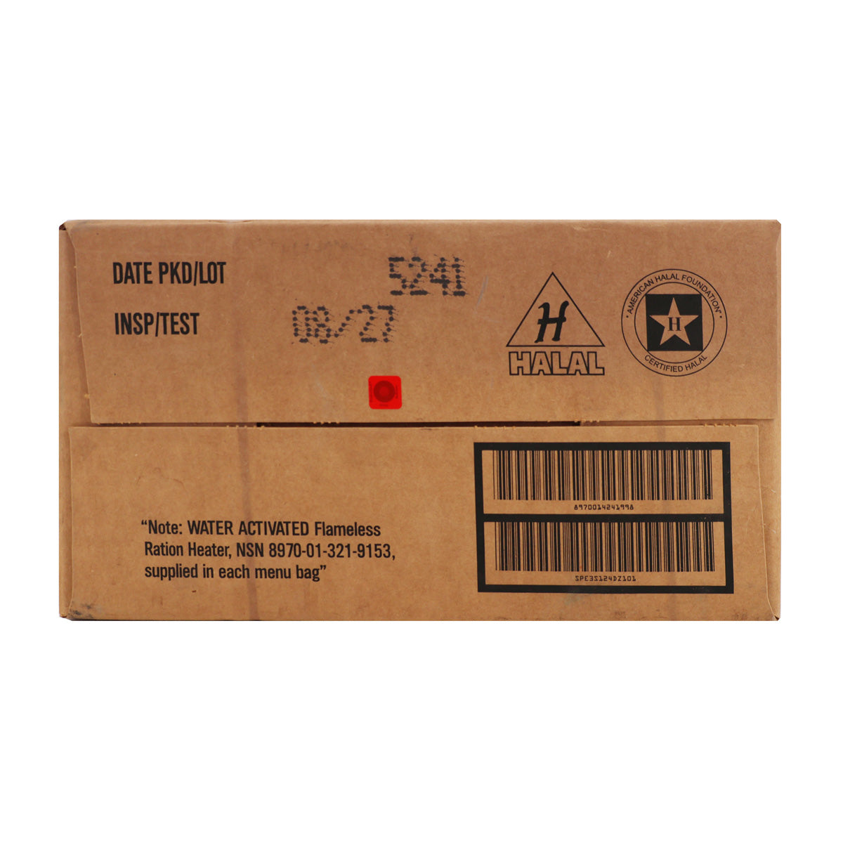 Meal, Religious, Ready-To-Eat (MRE) Halal Ration. Religious, Ready-To-Eat