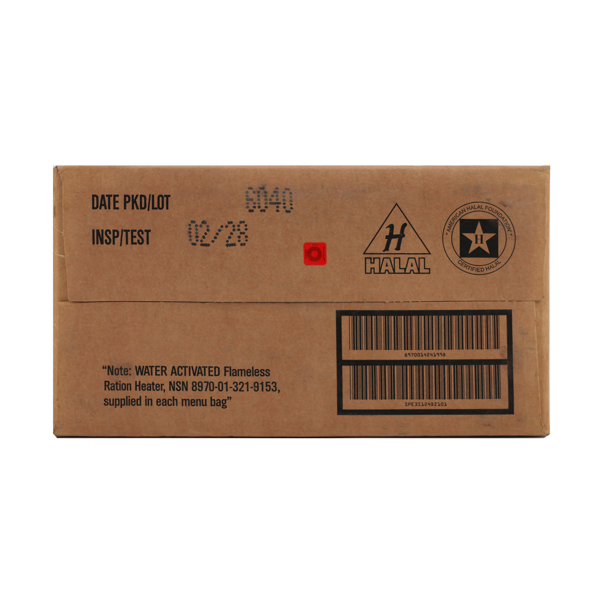 Meal, Religious, Ready-To-Eat (MRE) Halal Ration. Religious, Ready-To-Eat