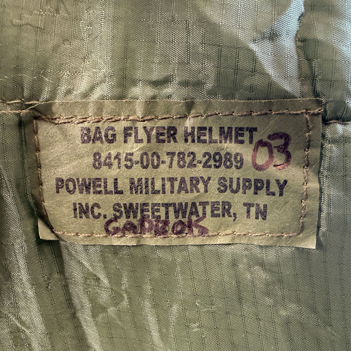 Flyer's Helmet Aviator Bag | Olive Drab Green 