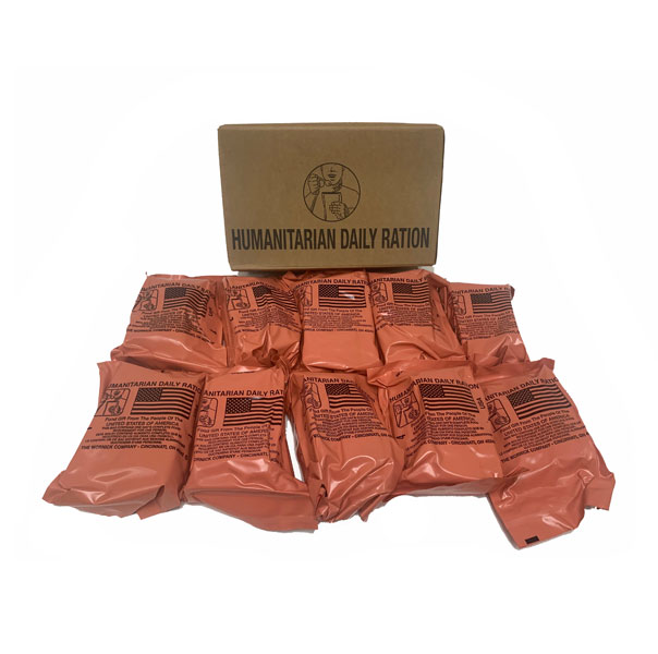 MRE Meals Ready to Eat Humanitarian Daily Rations | Ammo Can Man