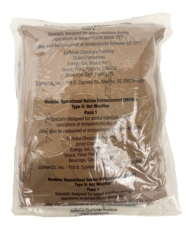 MORE (Modular Operational Ration Enhancement) hot weather pack 1