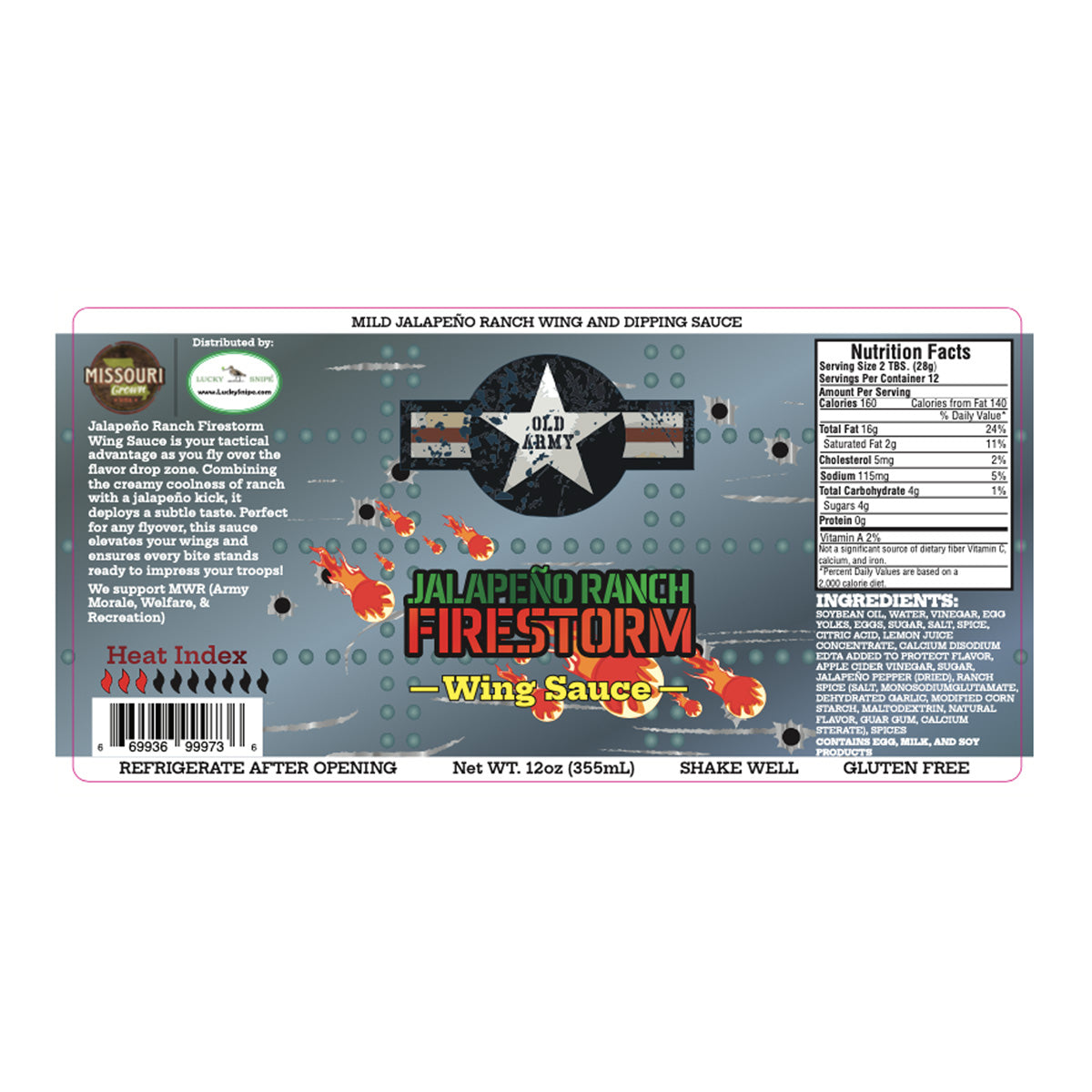 OLD ARMY - BBQ Sauce • Hot Sauce • Wing Sauce - Options!