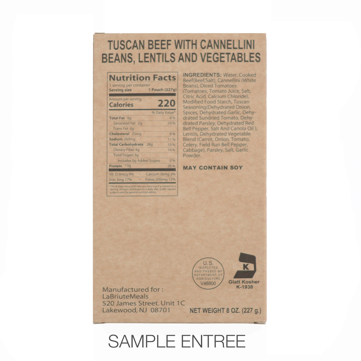 Kosher Meals (MREs) Authorized Kosher Field Rations for U.S. Armed Forces