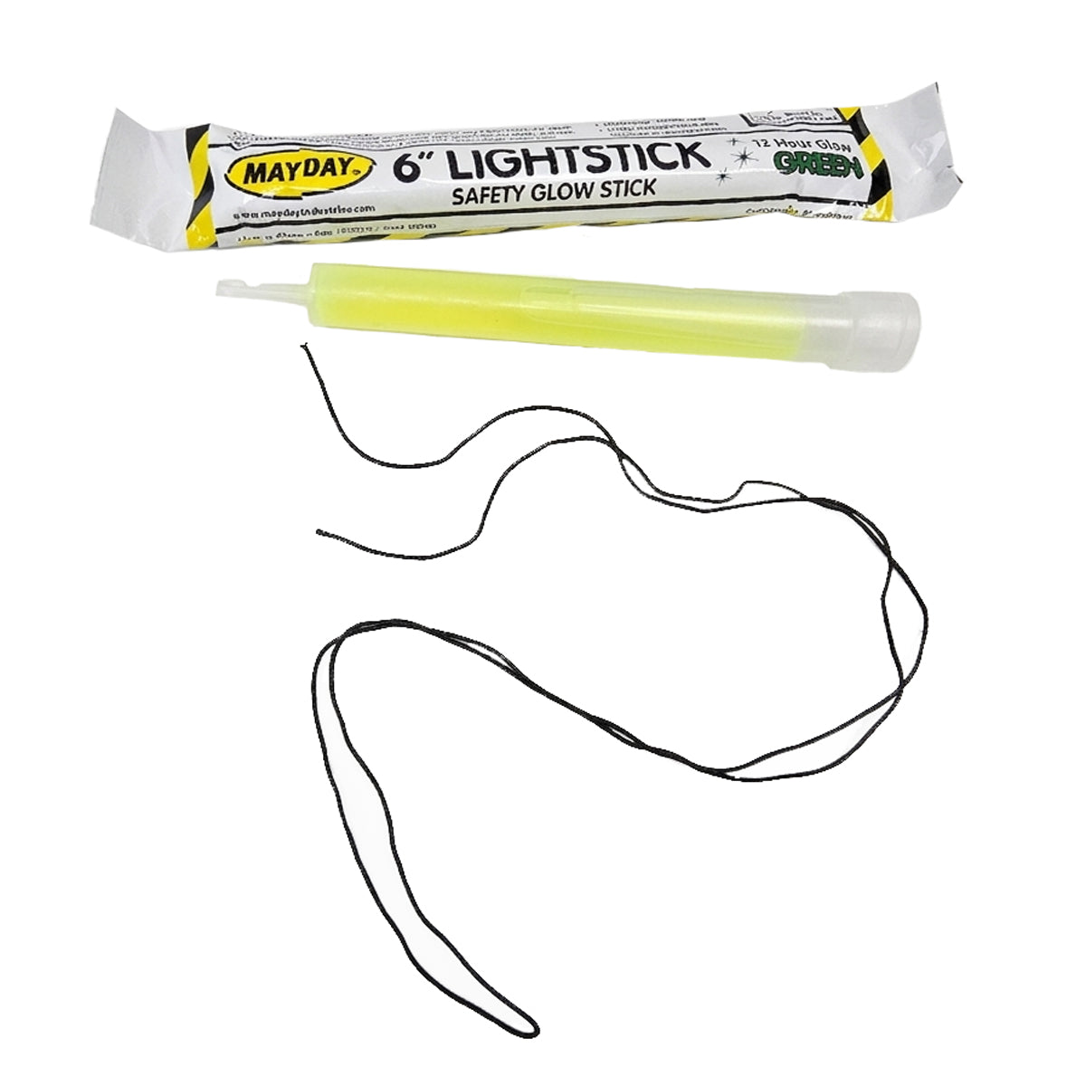 6" Mayday 12 Hour Light Sticks - Green