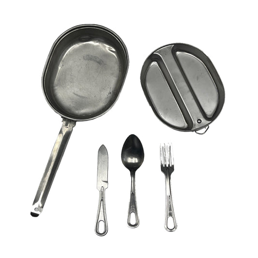 USGI Stainless Steal Mess Kit with Utensils Made in USA