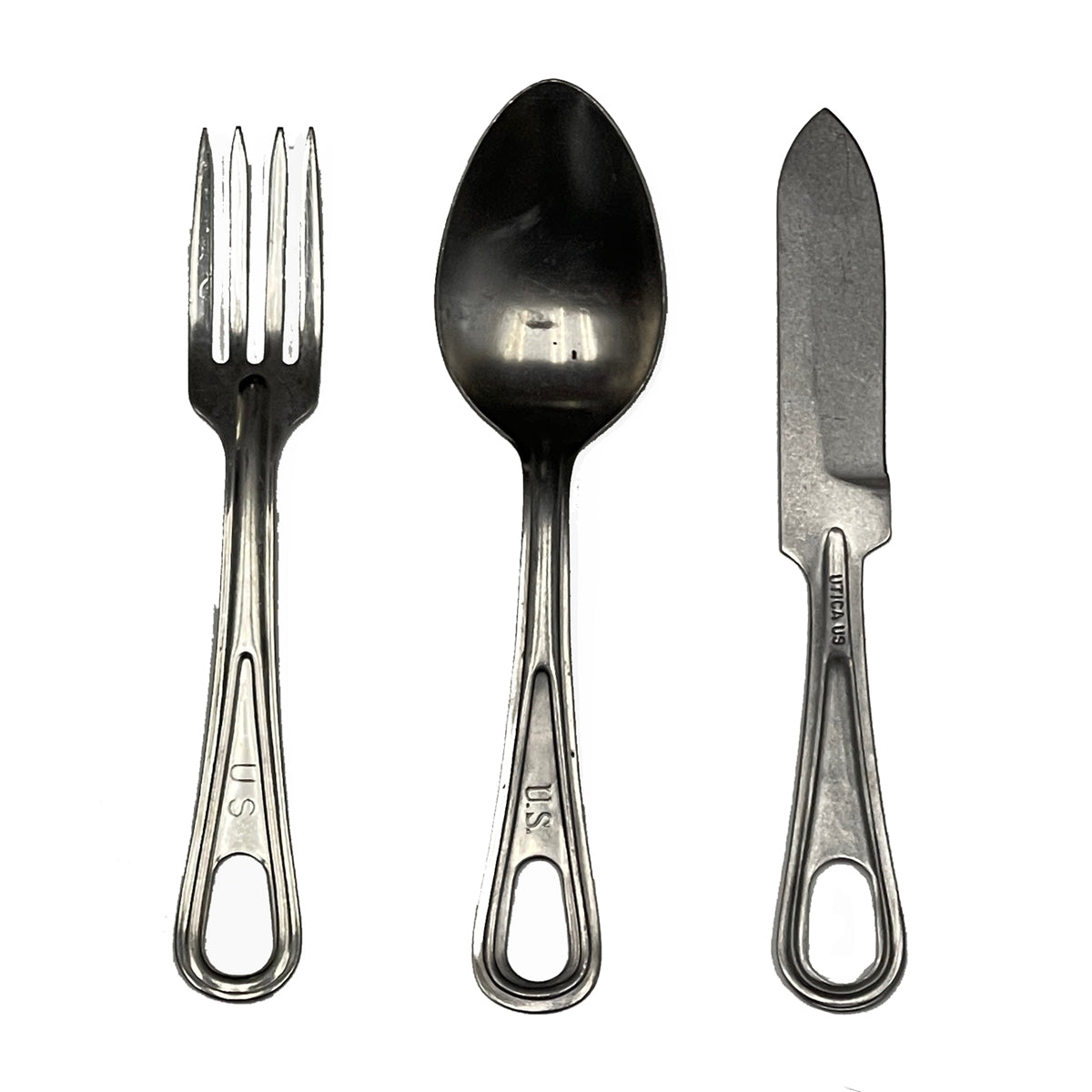 USGI Stainless Steal Mess Kit with Utensils Made in USA