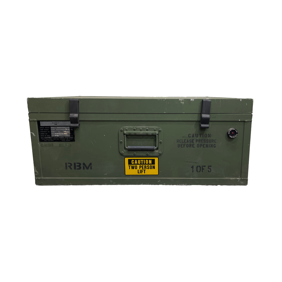 Garrett Container Systems 864075-13 Aluminum Military Case 21 x 29.5 x 9 In T169007 box