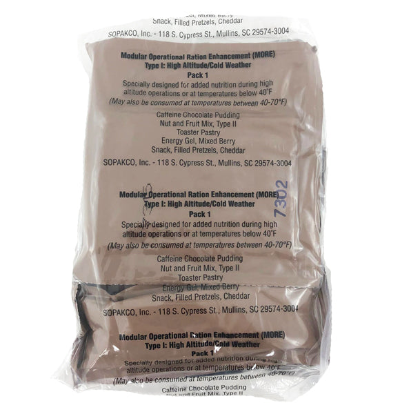 MORE (Modular Operational Ration Enhancement) cold weather pack 1