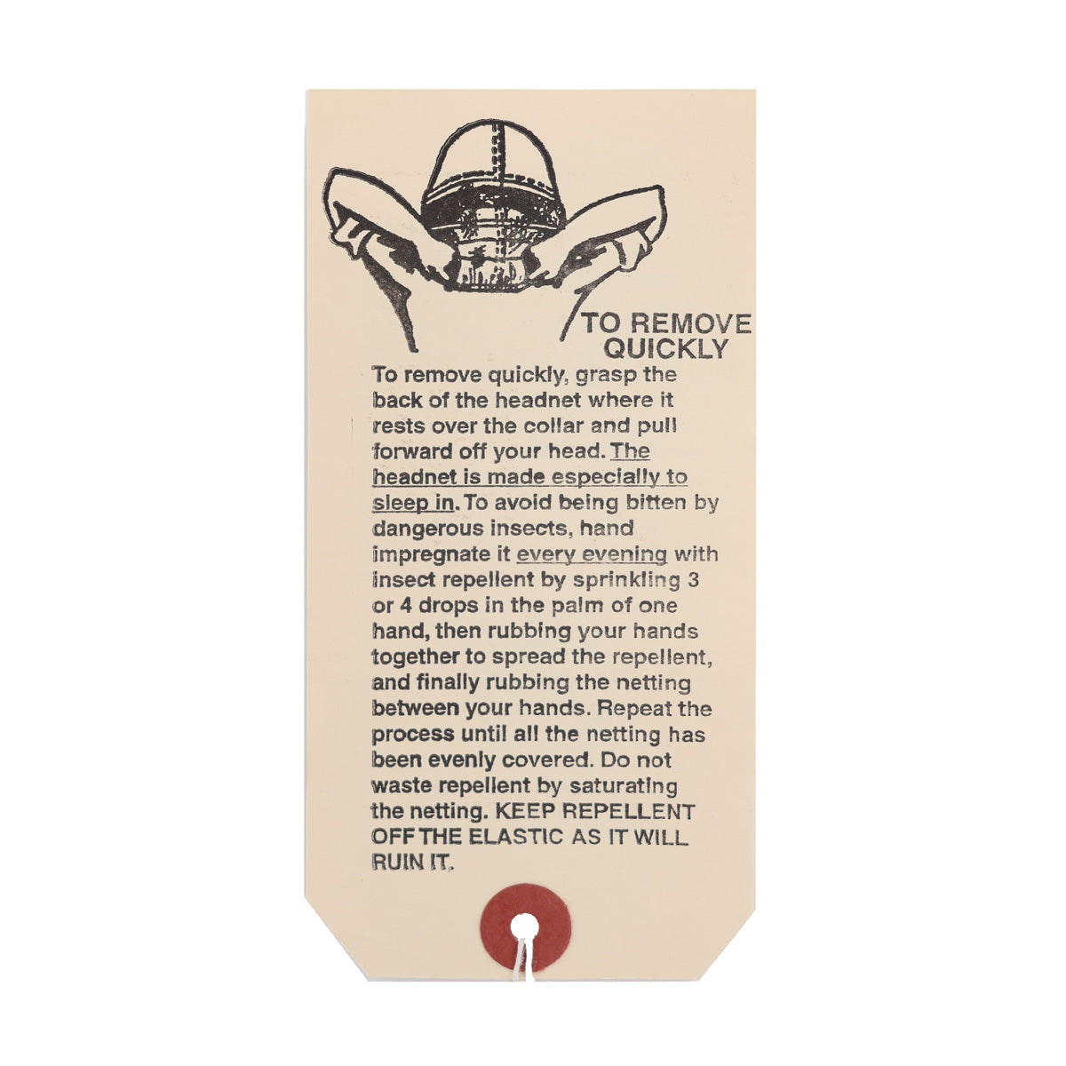 Mosquito Head Net - Olive Drab Color. Made From 100% Polyester Material.