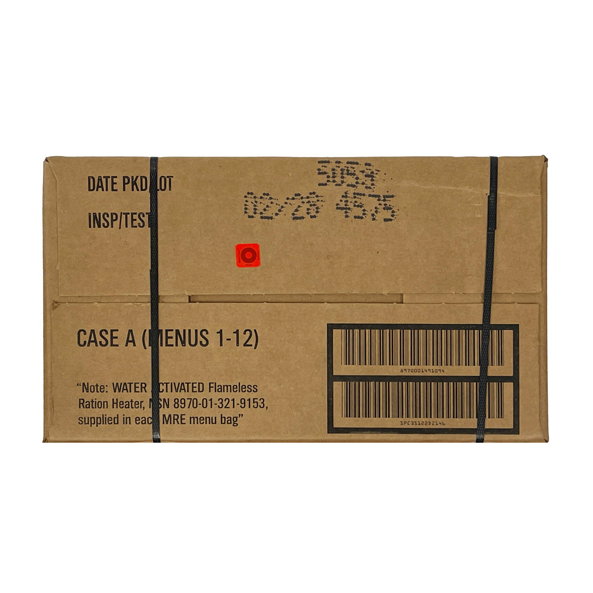 Genuine US Military MRES (Meals Ready-to-Eat) A&B CASES 2028
