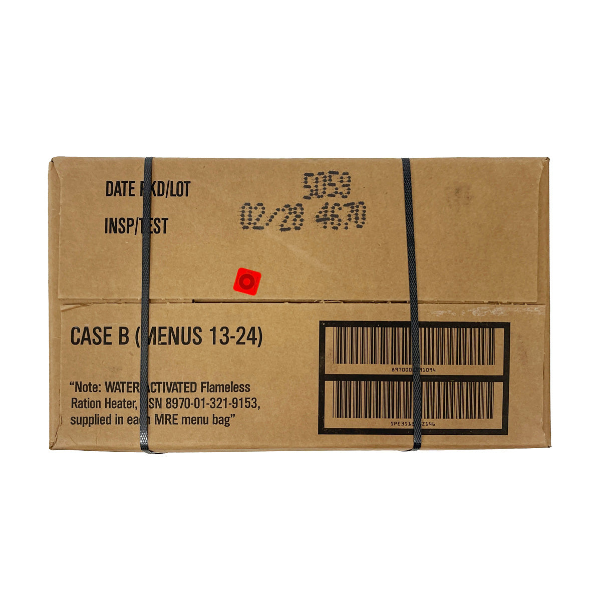 Genuine US Military MRES (Meals Ready-to-Eat) A&B CASES