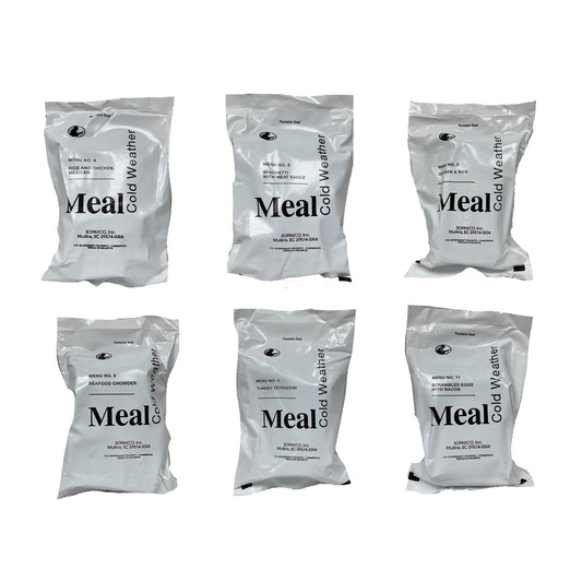 2026 MILITARY MRE - Cold Weather Meal 6 Pack