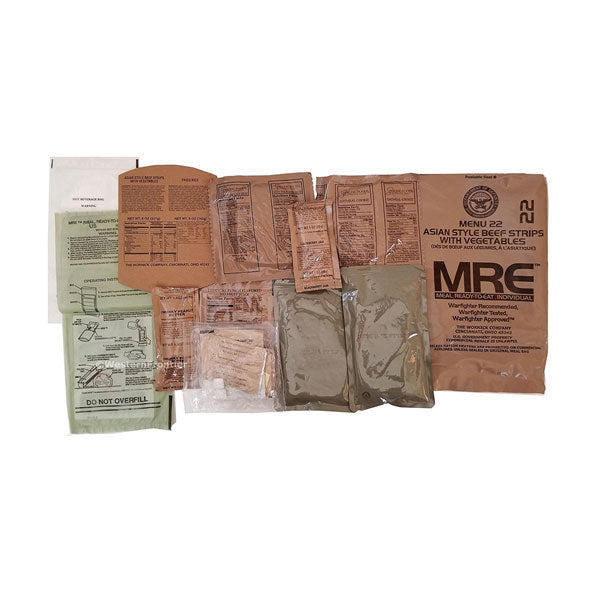 MRE Random 4 Pack Meal-Ready-To-Eat - Genuine Military Surplus Contents