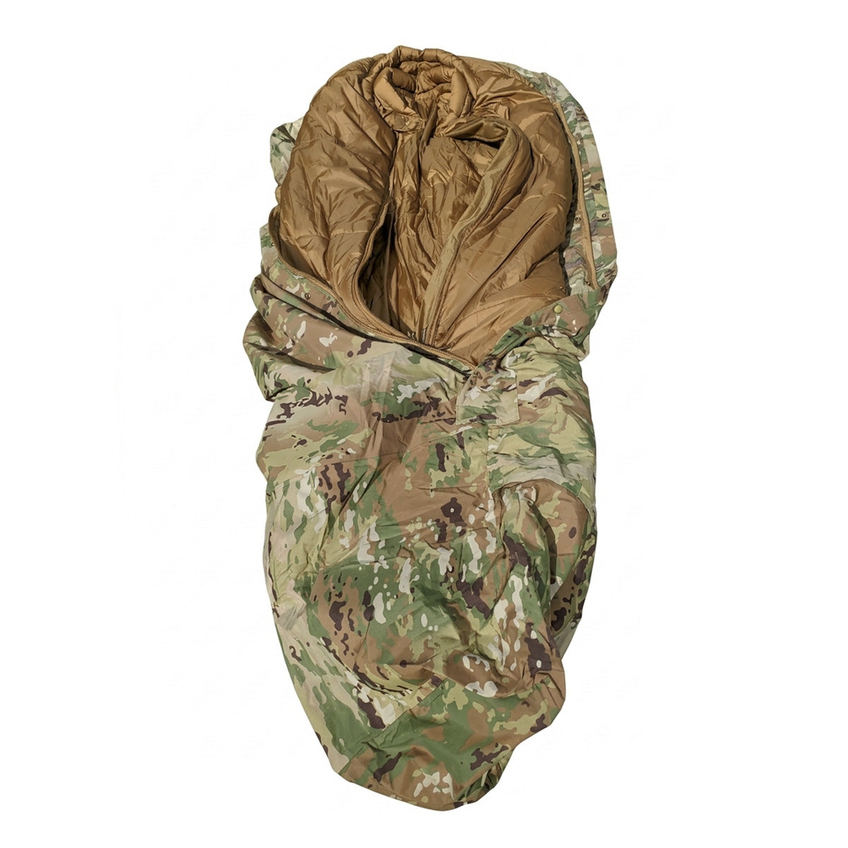 BAF Coyote 3-Season USMC Sleeping Bag OCP Nylon Cover Compression Sack