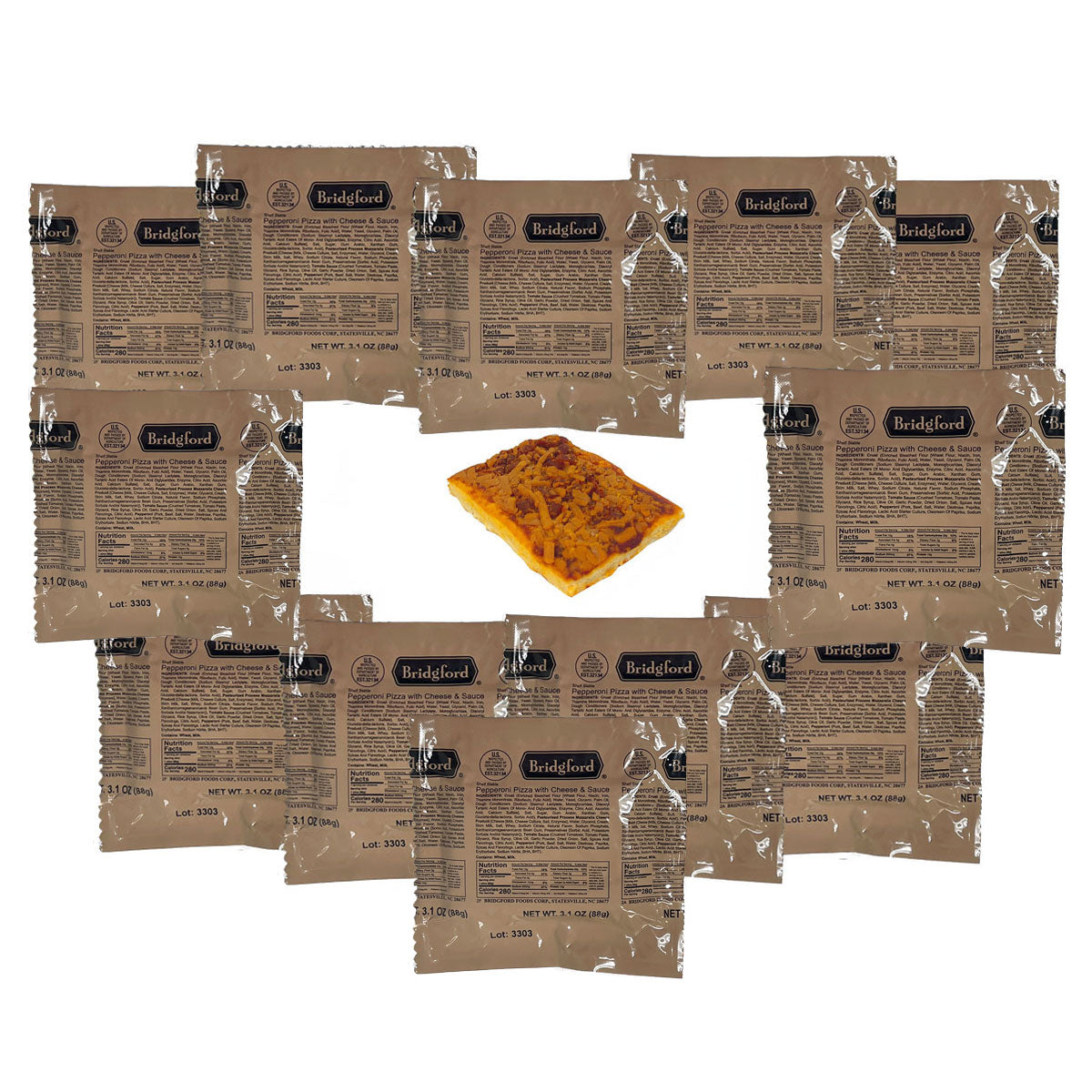 Pepperoni Pizza Slice - MRE Meals Ready to Eat 12 Pack