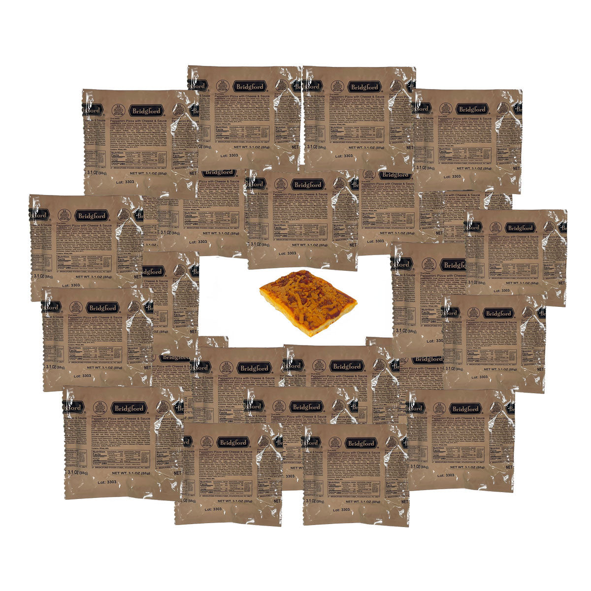 Pepperoni Pizza Slice - MRE Meals Ready to Eat 24 Pack