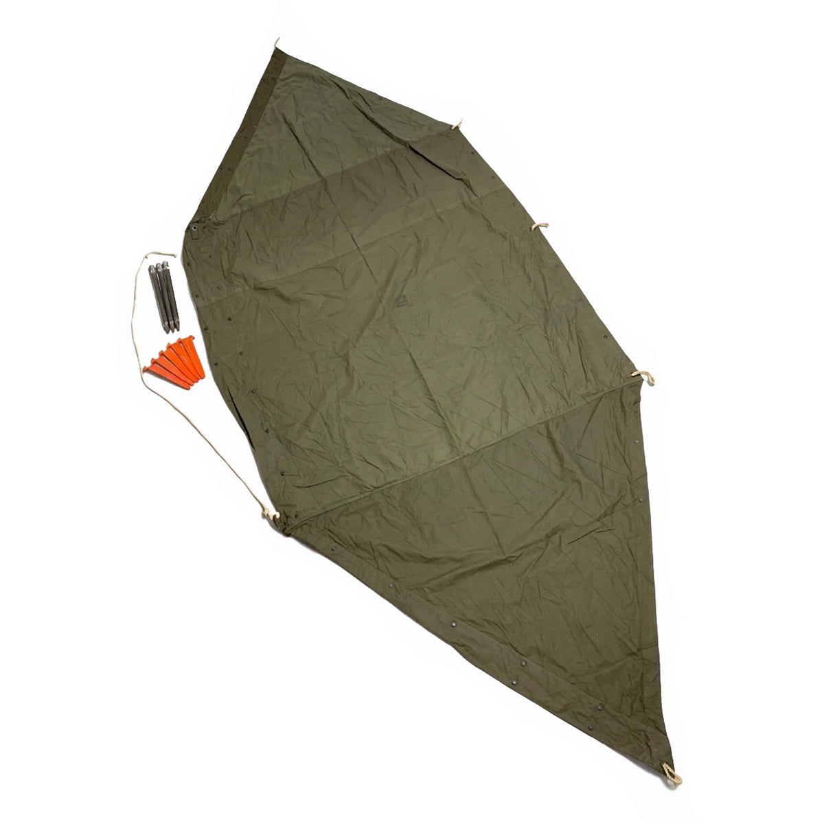 Genuine U.S.G.I. Shelter Half Tent (Pup Tent) Color: ODG Authentic, U.S. Government Issued.