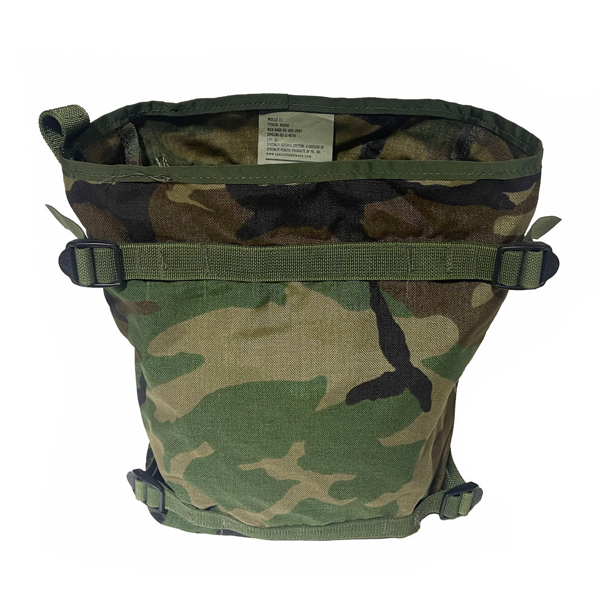 Removable Radio Pouch Woodland Camo