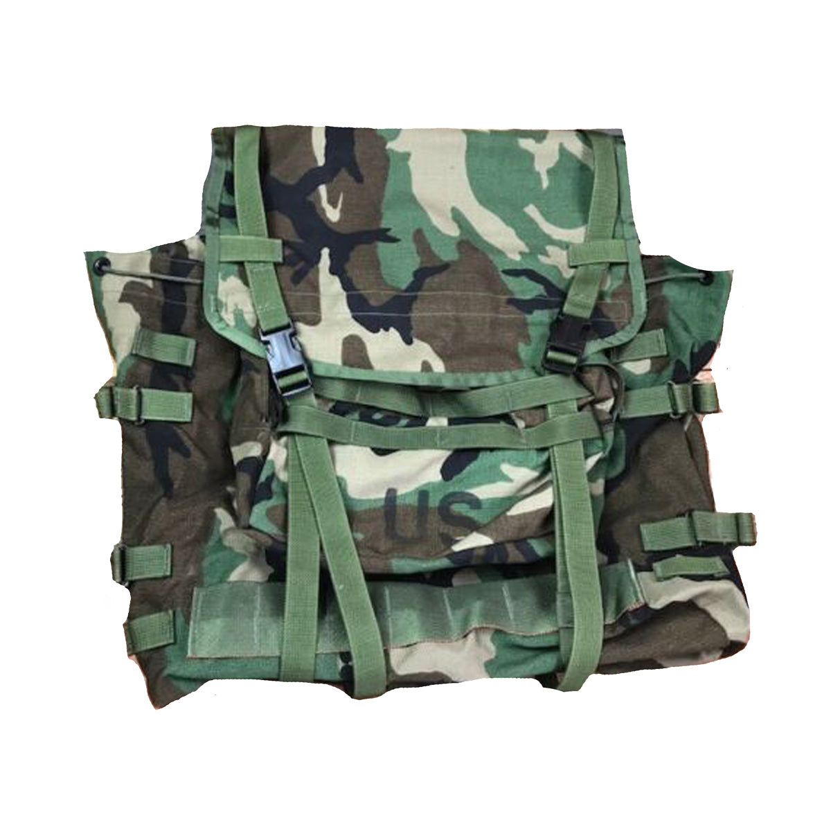 US Military MOLLE II Main Pack Ruck Sack Woodland Camo - Used Like new