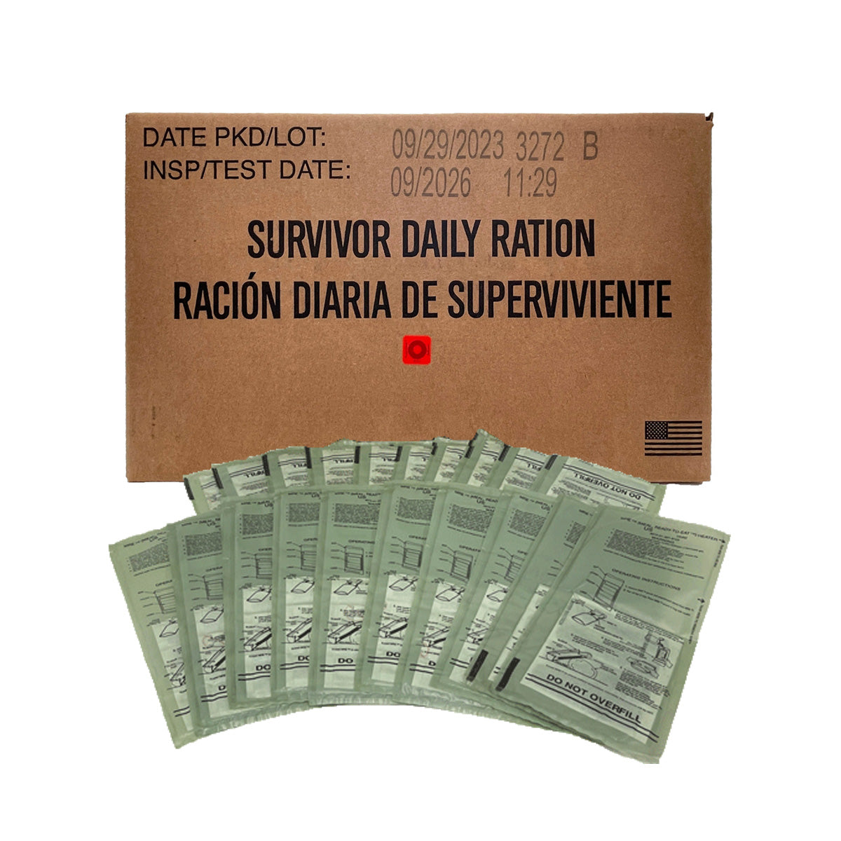 Survivor Daily Rations MRE Meals Ready to Eat | Ammo Can Man