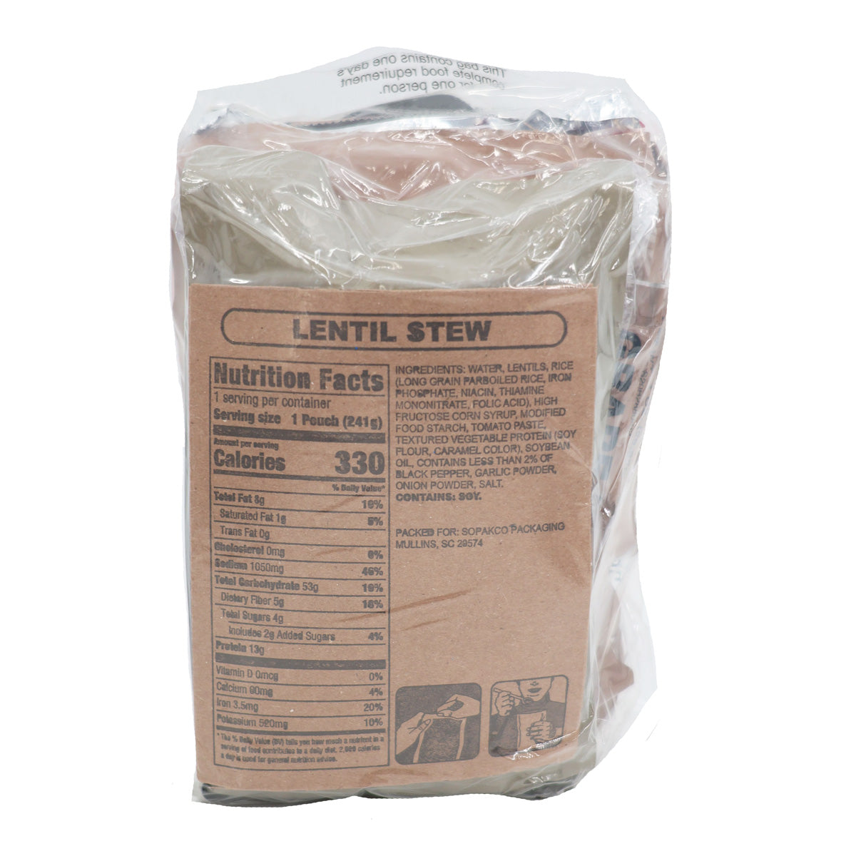 1 Case of 10 Survivor Daily Rations HDR Prepper Camp Hunting Survival