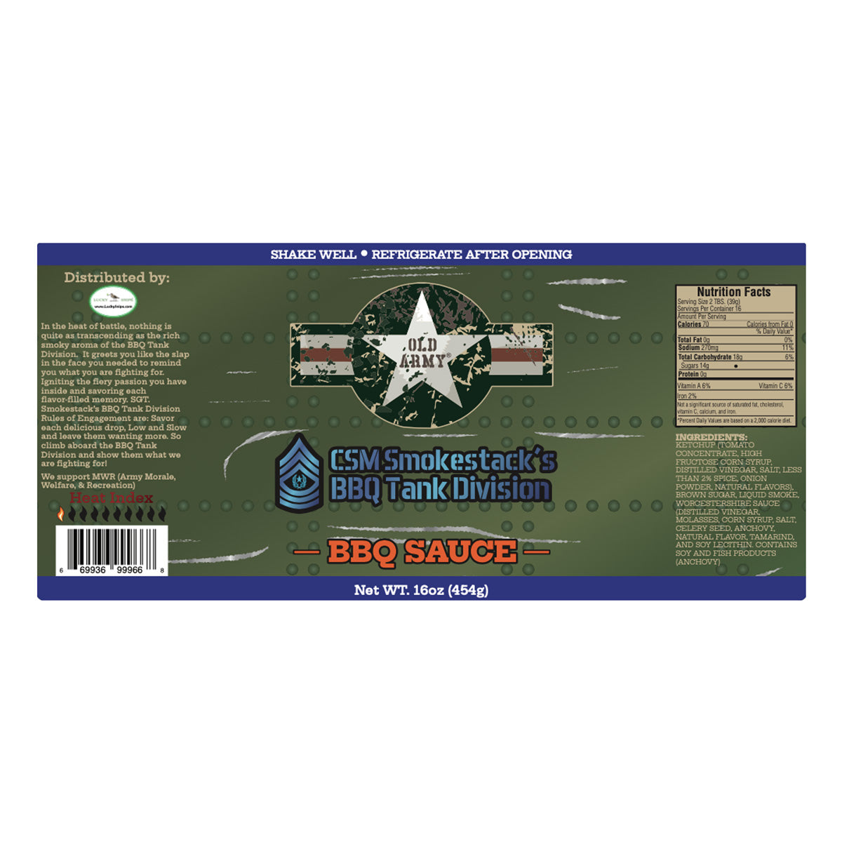 OLD ARMY - BBQ Sauce • Hot Sauce • Wing Sauce - Options!