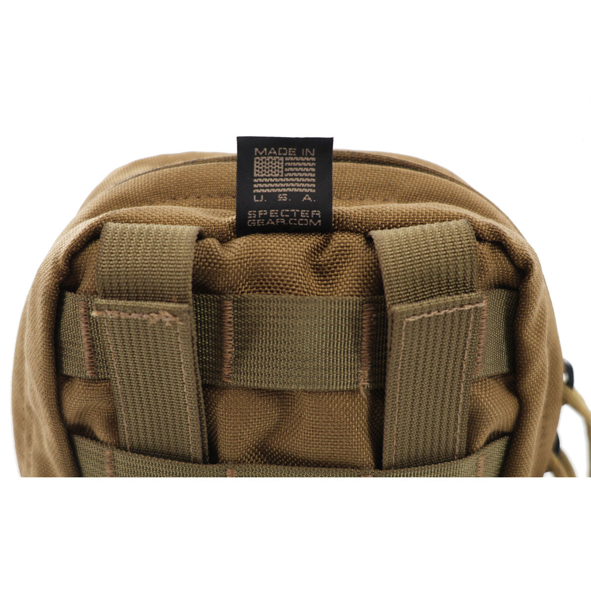 MOLLE Compatible GP-1 Utility Pouch. MOLLE/PALS compatible Specter Snap attachment system