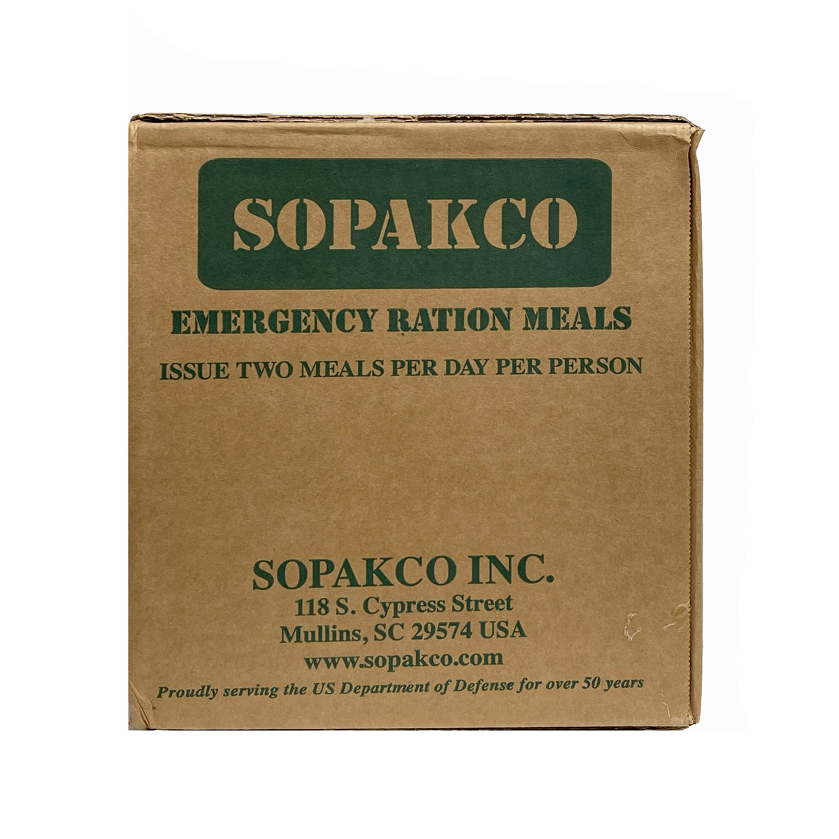 SOPAKCO MRE Emergency Ration Meals Low Sodium