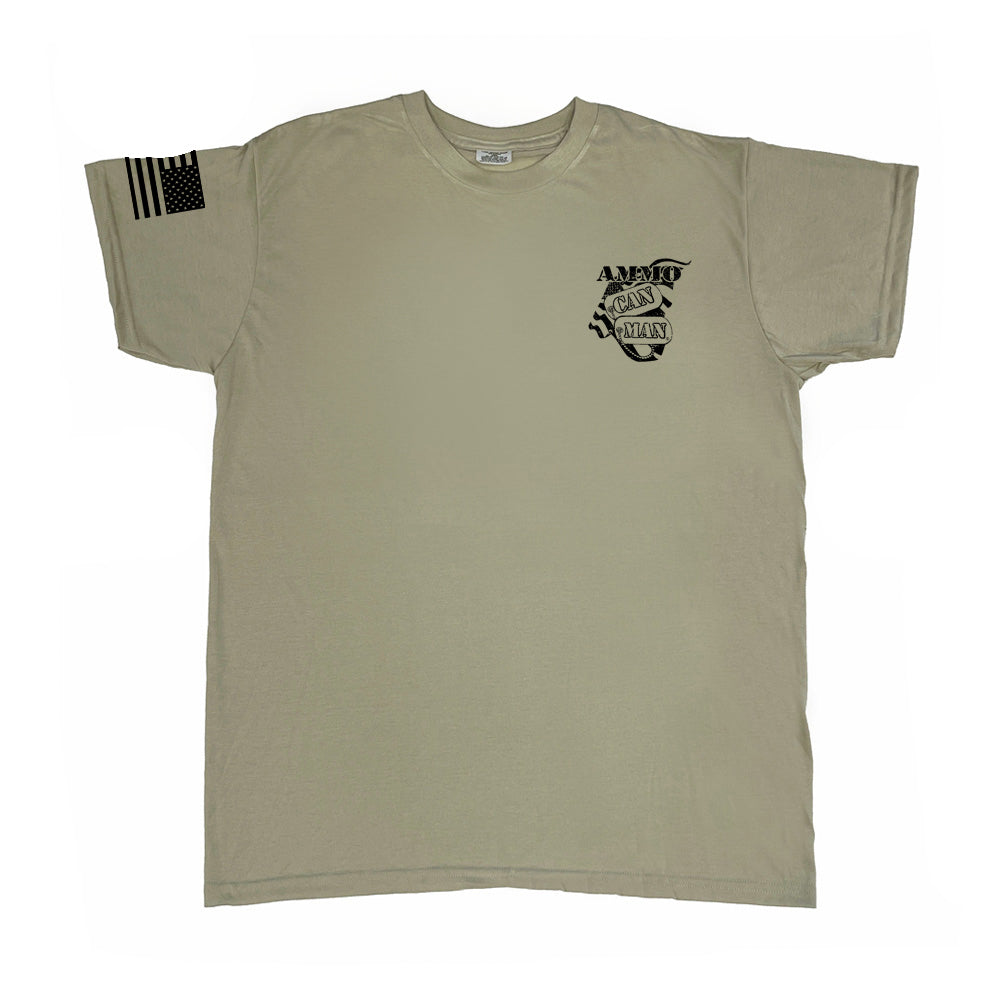 Ammo Can Man USGI Custom T-Shirts. Choose Veteran Bull Sheep