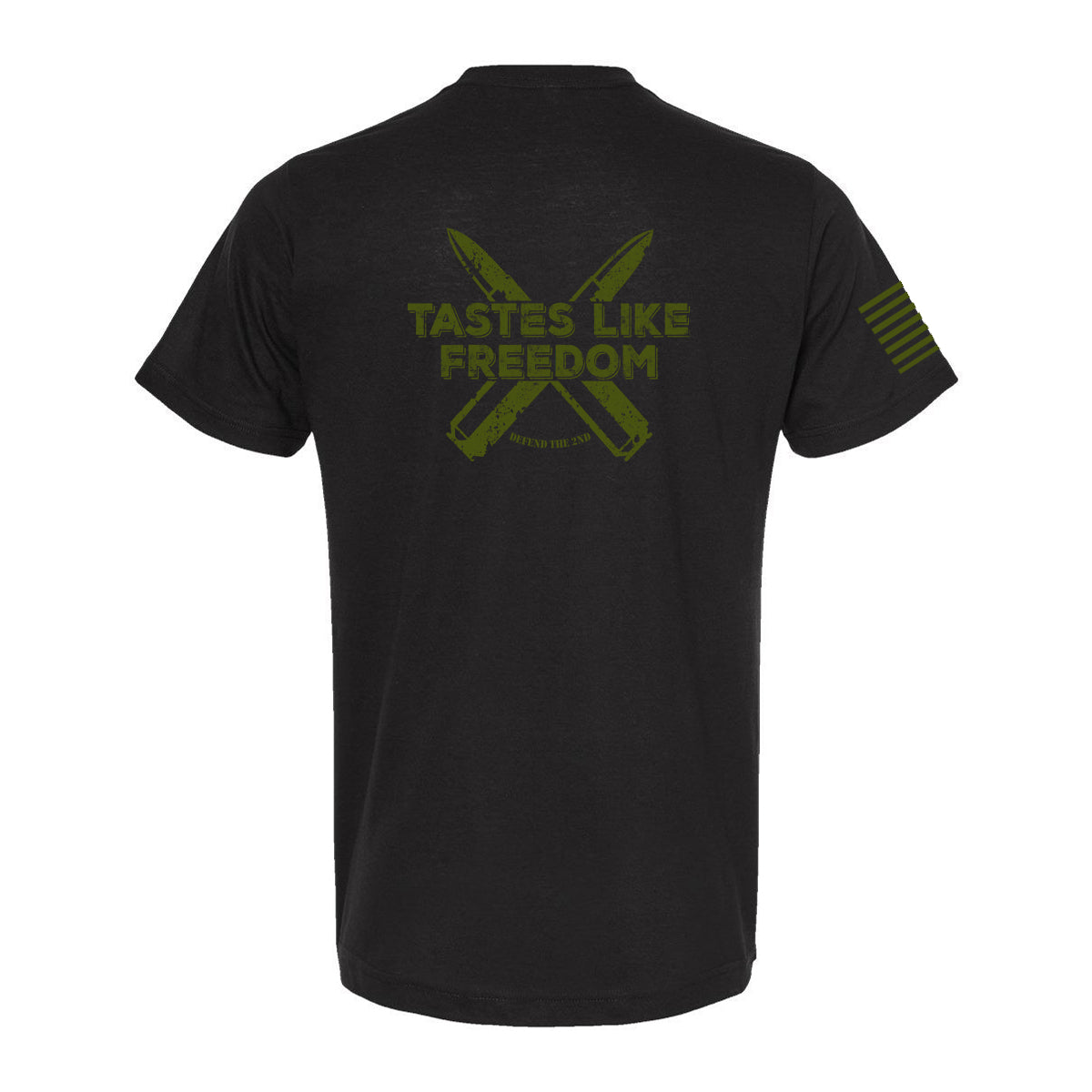 T-SHIRT "TASTES LIKE FREEDOM" - BLACK Poly-Rich T-Shirt