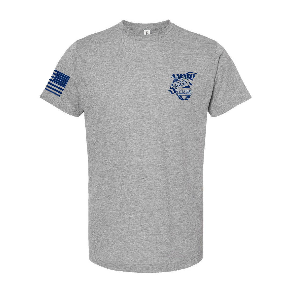 T-SHIRT "HOME OF THE BRAVE" - HEATHERED GREY 