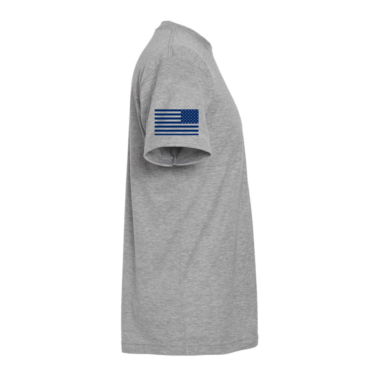 "HOME OF THE BRAVE" - HEATHERED GREY Poly-Rich T-Shirt