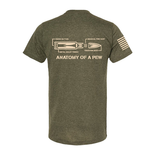 T-SHIRT "ANATOMY OF A PEW" - HEATHERED GREEN