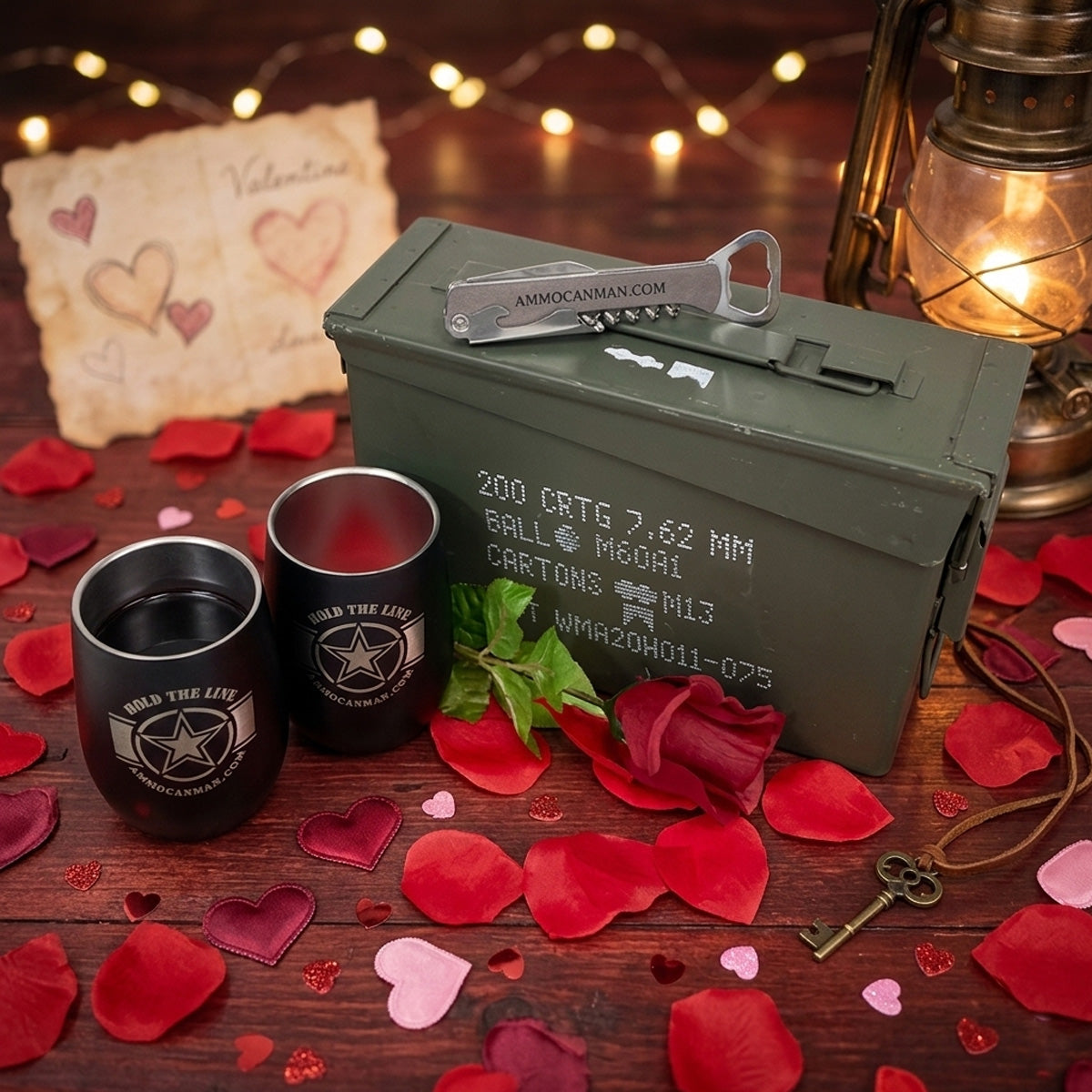 INCLUDES ONE (1) 30 CAL AMMO CAN Grade 1 AMMO CAN (2) "HOLD THE LINE"