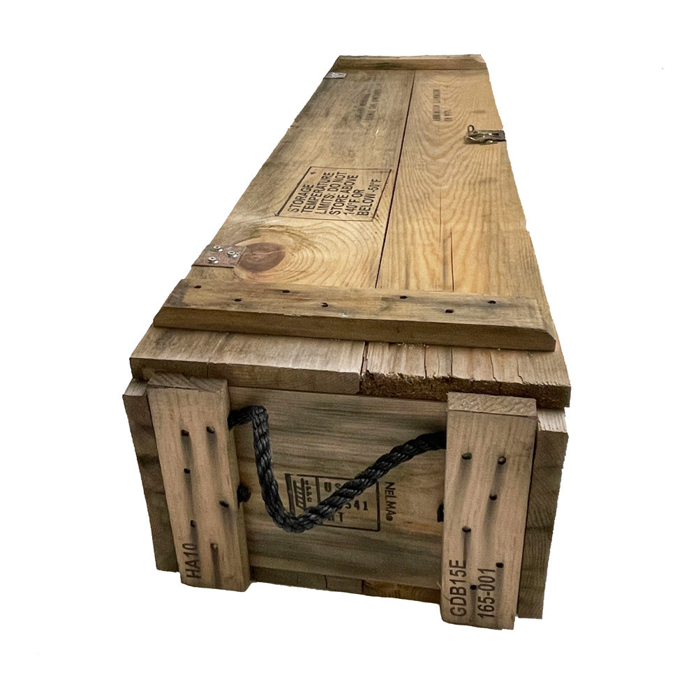 Wooden Crate for 3 Rocket, Flare, 2.75 inch Warhead